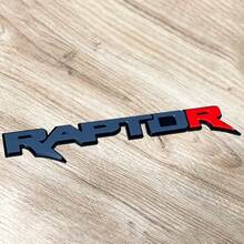 Raptor Red R 3D Badge Fender Tailgate Badges Emblem
 3