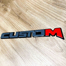 Custom Two Tone Lettering Fender Tailgate Badge_5