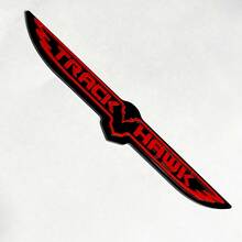 Trackhawk 3D Badge - Custom Fender Emblem for Jeep Trackhawk Yellow vs Grey
 2