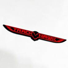 Trackhawk 3D Badge - Custom Fender Emblem for Jeep Trackhawk Yellow vs Grey
 3