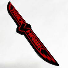 Trackhawk 3D Badge - Custom Fender Emblem for Jeep Trackhawk Yellow vs Grey
 5