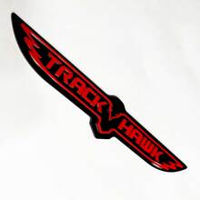 Trackhawk 3D Badge - Custom Fender Emblem for Jeep Trackhawk Yellow vs Grey
 7