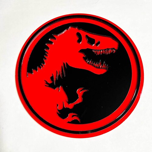 Jurassic 3D Badge - Custom Fender Tailgate or Fender Grille Emblem

