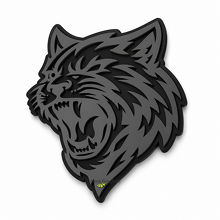 WildCat Style Black Dark Grey Custom Cat Head 3D Fender Tailgate Badge_2