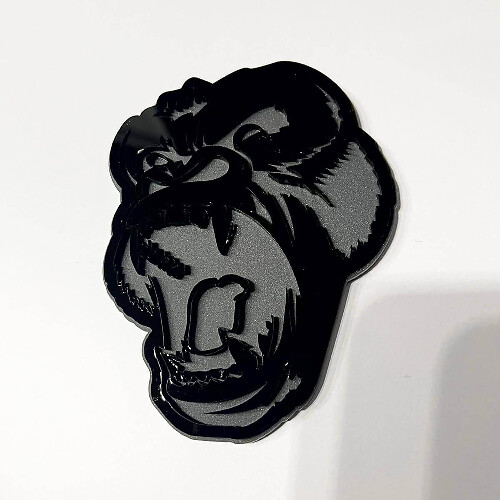 Angry Gorilla 3D Car Badge Emblem for Fender, Tailgate or Grille