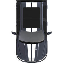 Hood and Roof Dual Central Stripes for Dodge RAM 1500 REV Vinyl Decals Stickers Graphics
 2