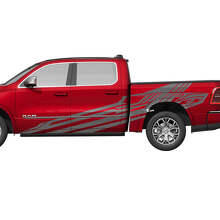 Geometric Side Doors Bedside Truck Vinyl Decals Stickers Graphics for Dodge Ram 1500 Tungsten 2