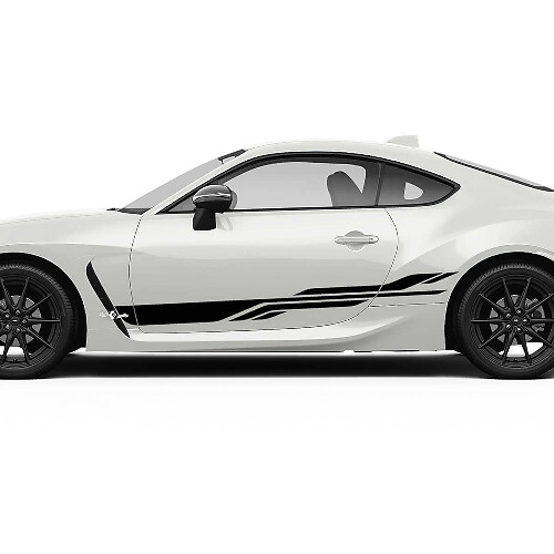 Doors Side Stripes Graphics Decals Stickers for Toyota JR86 Supra 3
