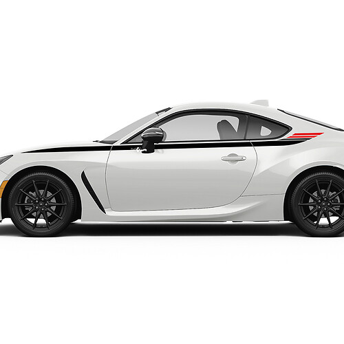 Side Accent Racing Stripes Graphics Decals Stickers for Toyota JR86
