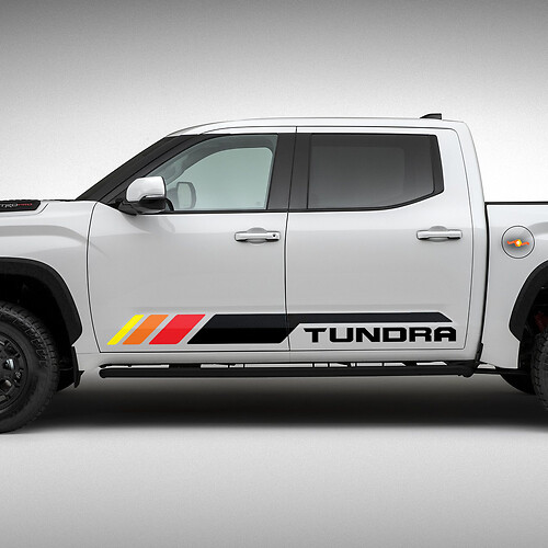 Toyota Tundra Rocker Panel Heritage Vintage Old Style Classic View Stripes Vinyl Stickers Decal
