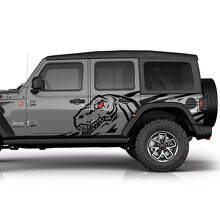 Jeep Gladiator Side Splash Dirt Vinyl decal sticker Graphics kit
 2