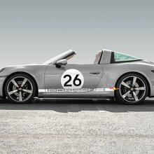 Heritage Style Number Side Vinyl Decal Kit for Porsche 911 Targa 4S_2