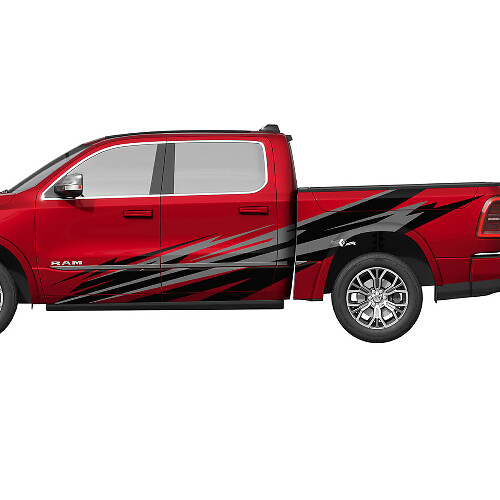 Splash Camo Side Doors Truck Vinyl Decals Stickers Graphics for Dodge RAM 1500 REV
 1