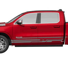 Side Rocker Panel Stripes Vinyl Decals Stickers Graphics 2 for Dodge RAM 1500 TUNGSTEN 2