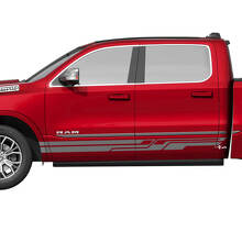 Side Rocker Panel Stripes Vinyl Decals Stickers Graphics for Dodge RAM 1500 TUNGSTEN 2
 2