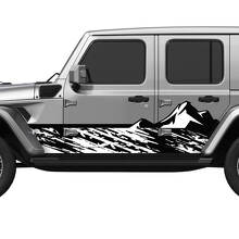 Jeep Wrangler T-Rex Side Splash Vinyl decal sticker Graphics kit
 3