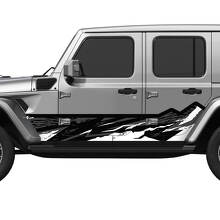 Camo Mountains Splash Wrap Side Doors Vinyl decal sticker fit Jeep Wrangler
 3