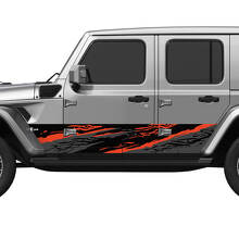 Camo Splash Side Doors Vinyl Decal Sticker 5 for Jeep Wrangler 2