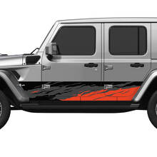 Camo Splash Side Doors Vinyl Decal Sticker 6 for Jeep Wrangler 2