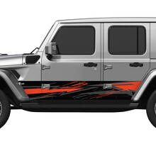 Camo Splash Wrap Side Doors Vinyl decal sticker fit Jeep Wrangler 3
 2