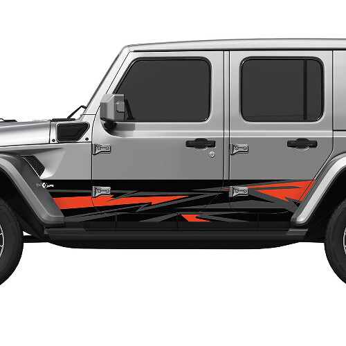 Camo Splash Wrap Side Doors Vinyl decal sticker fit Jeep Wrangler 4
