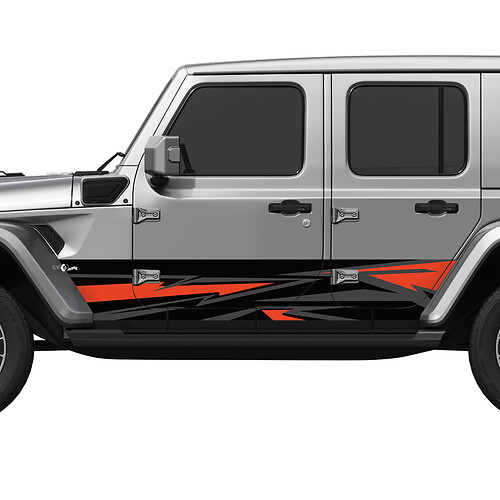 Camo Splash Wrap Side Doors Vinyl decal sticker fit Jeep Wrangler 4
