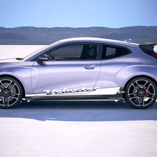 2x Door Side Rocker panel Stripes Vinyl Stickers Decal fit to Hyundai Veloster
 3