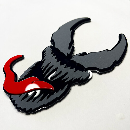 Custom 3D Badge Venom Fender Tailgate Front Grille Badges Emblem
