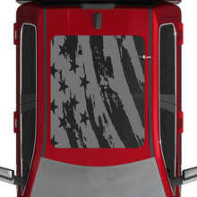 Distressed USA Flag Roof Vinyl Decal for Dodge RAM 1500 Tungsten_2