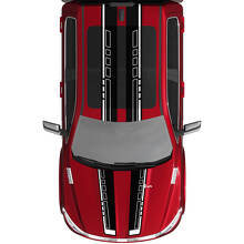 Dual Stripes Hood Roof Vinyl Decal Sticker for RAM 1500 Tungsten_2