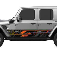 Camo Lines Splash Wrap Side Doors Vinyl decal sticker fit Jeep Wrangler 2
 3