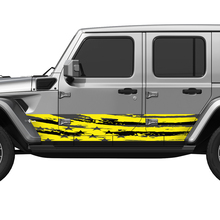 US Patriotic Distressed Flag Splash Wrap Side Doors Vinyl decal sticker fit Jeep Wrangler 2
 2
