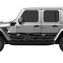 US Patriotic Distressed Flag Splash Wrap Side Doors Vinyl decal sticker fit Jeep Wrangler 2
 3