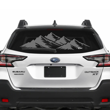 Suba Outback Rear Window Mountains Vinyl Sticker Decal Graphic
 2