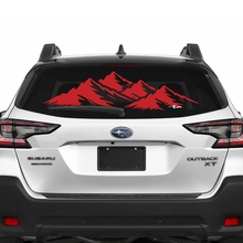 Suba Outback Rear Window Mountains Vinyl Sticker Decal Graphic
 3