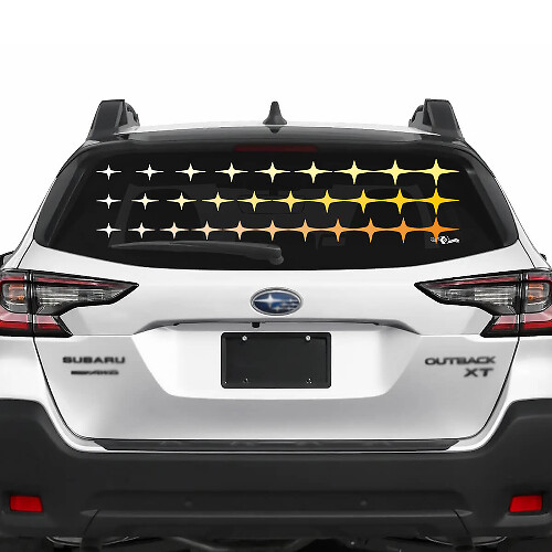 Rear Window Stars Vinyl Sticker Decal Graphic for Suba Outback 2
