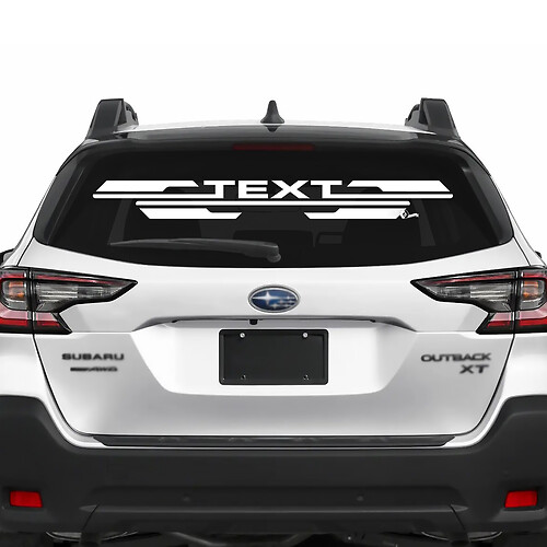 Suba Outback Rear Window Wings Vinyl Sticker Decal Graphic
