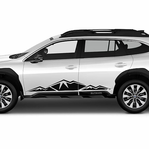 Side Rocker Panel Mountains Vinyl Sticker Decal Graphic for Suba Outback
