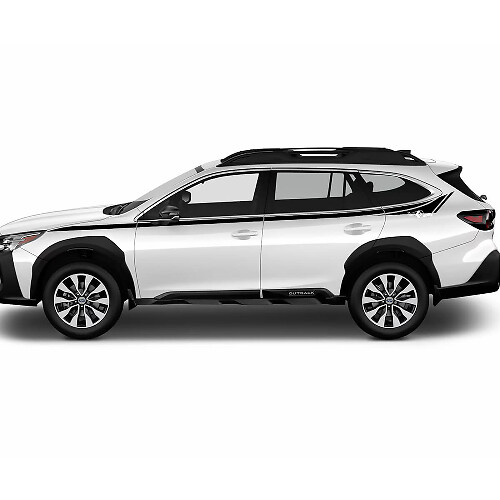 Pinstripe Upper Door Side Vinyl Decal Kit for Subaru Outback_1