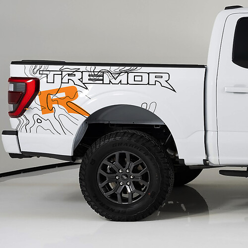 Bedside Side Graphics fit to Ford F150 Raptor R Vinyl Sticker Decal kit stripes
