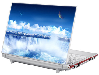 Laptop Wrap decal waterfall sticker