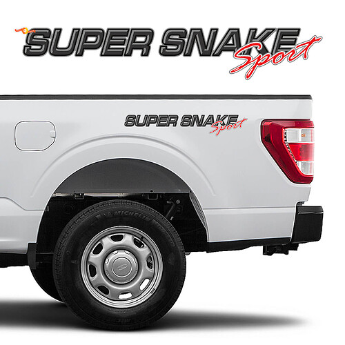 Ford F-150 Super Snake Sport Side BedSide Graphics Vinyl Decals Stickers
