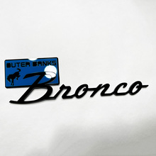 Bronco Outer Banks Fender Badges Tailgate Emblem 3D Badge Blue vs Black
 6