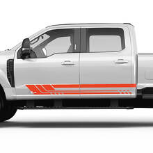 Ford F150 F250 F350 Rocker Panel Side Stripes Vinyl Sticker Graphics
 3