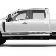 Rocker Panel Side Stripes Vinyl Decals Flash Stickers Graphics for Musclecar truck F-250 F-350 2