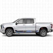 Checkered Racing Door & Rocker Panel Vinyl Stripes for Chevrolet Silverado 1500 Next Generation 2027_3