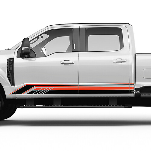 Ford F150 F250 F350 Rocker Panel Side Stripes Vinyl Sticker Graphics 2 colors
