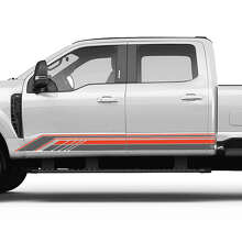 Decorated Rocker Panel Stripes Vinyl Decal Kit for Musclecar F-Series Trucks_2
