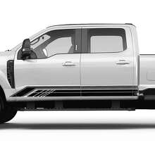 Decorated Rocker Panel Stripes Vinyl Decal Kit for Musclecar F-Series Trucks_3