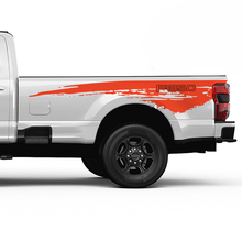 Ford F350 Bed Side Splash Grunge Decal Kit Vinyl Sticker Set Side Graphics
 3